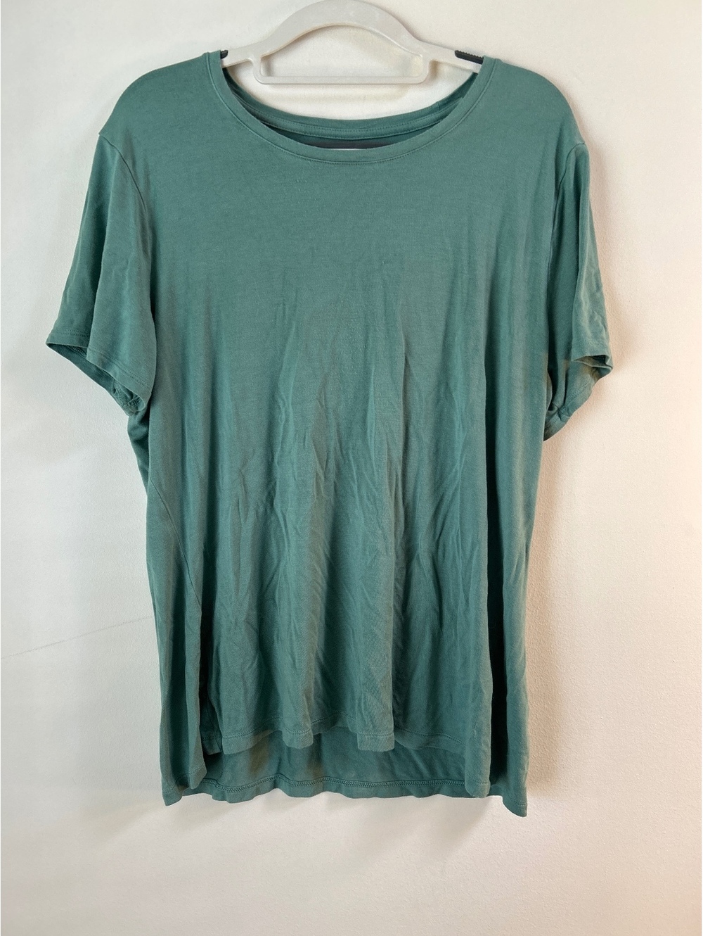 Nine West Soft Spun XL Green Rayon Spandex T-Shirt